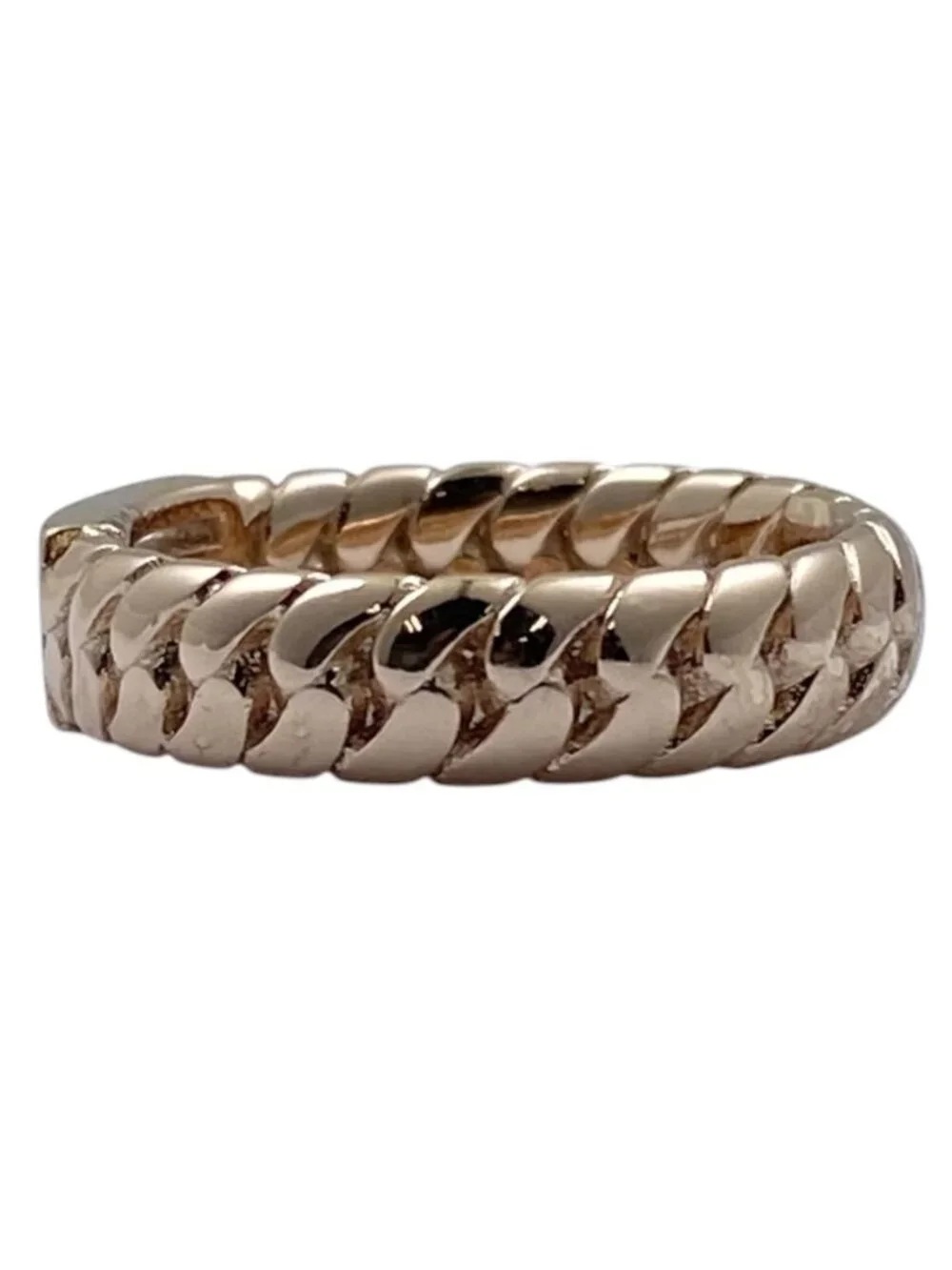 Fendi Bucket Ring FF Logo Accessory Gold Plated